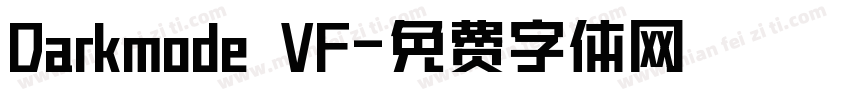 Darkmode VF字体转换